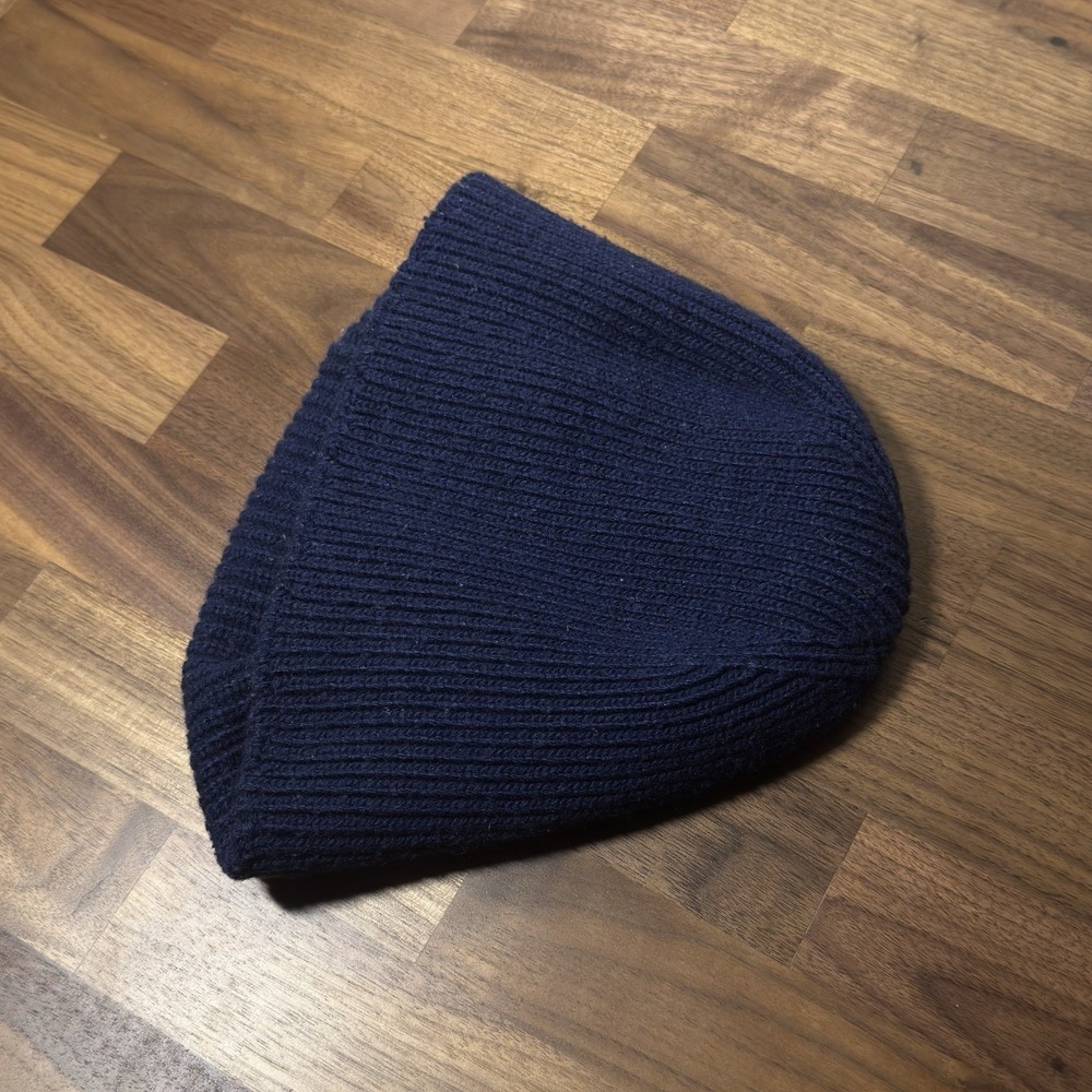 Polo Ralph Lauren Polo Bear Beanie One Size Navy Blue Skully Toque Hat Logo - Picture 6 of 6